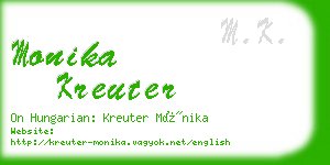 monika kreuter business card